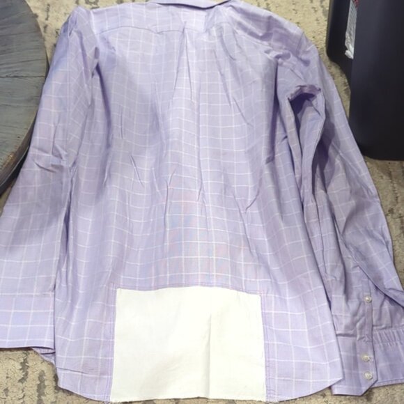 Hugo Boss regular fit Purple Large Check Long sleeve dress shirt - Picture 9 of 9